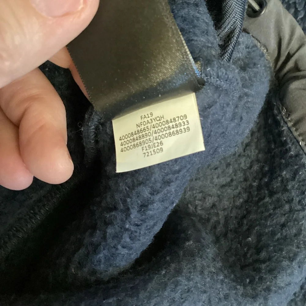 The North Face XL Cragmont Fleece Men’s Jacket Full Zip Blue Gray